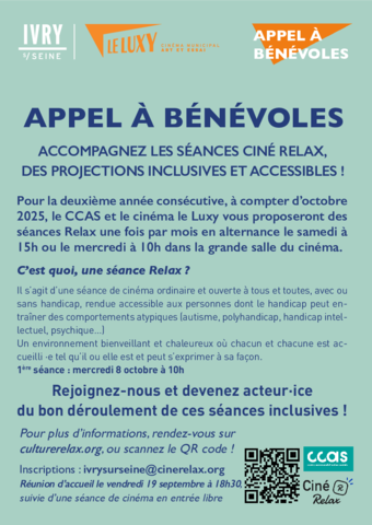 Ciné Relax_Appel à bénévoles